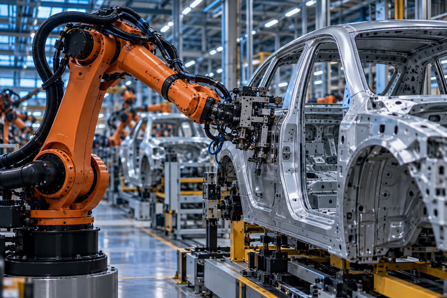 Automotive welding and joining line